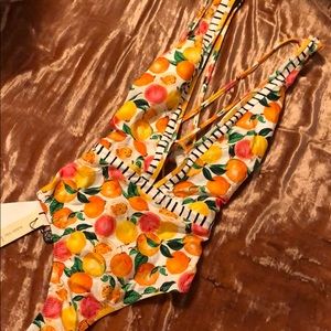Nanette lepore fruit swimsuit